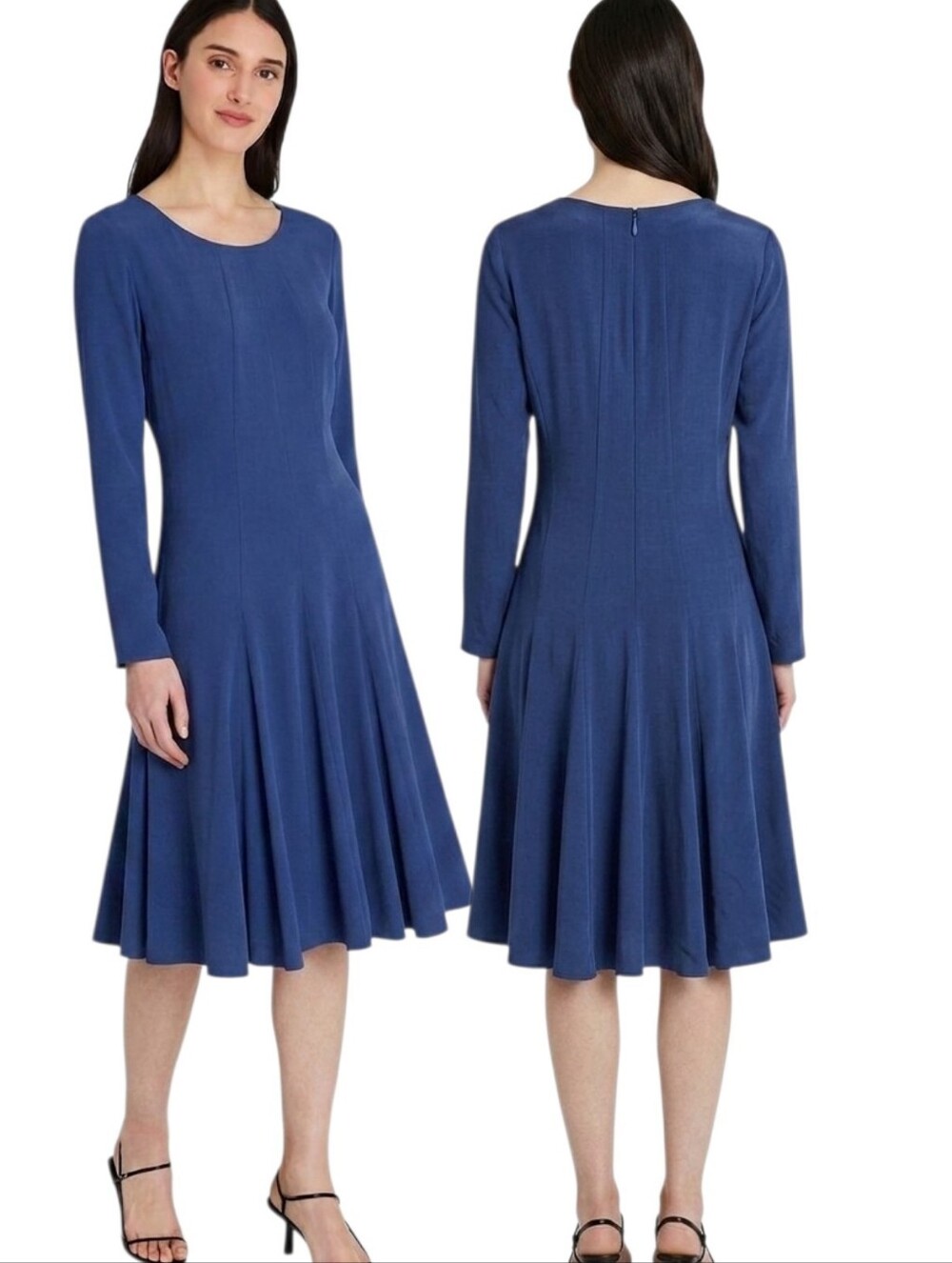 CLUB MONACO Silk A-line Knee Length Shift Dress - Size 8